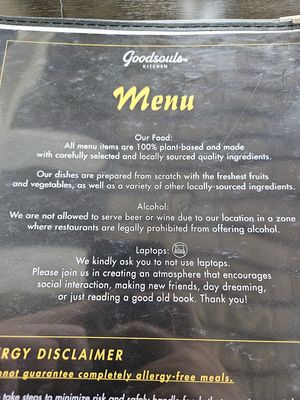 100 perc vegan  at Goodsouls Kitchen in Chiang Mai