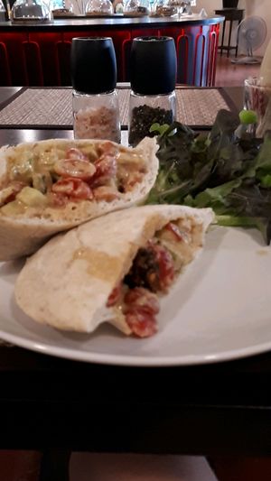 Falafel pita at Goodsouls Kitchen in Chiang Mai