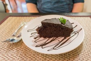 Chocolate cake at Goodsouls Kitchen in Chiang Mai