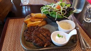 Mushroom steaks at Goodsouls Kitchen in Chiang Mai