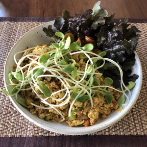 Scrambled tofu at Goodsouls Kitchen in Chiang Mai