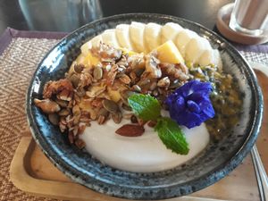 Coconut yoghurt bowl at Goodsouls Kitchen in Chiang Mai