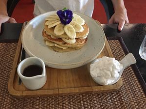 Banana pancakes at Goodsouls Kitchen in Chiang Mai