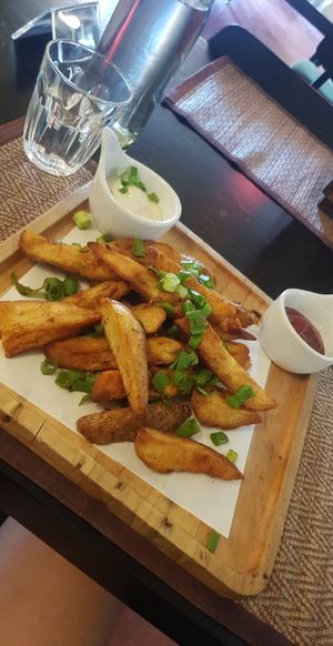 Country Fries with curry powder at Goodsouls Kitchen in Chiang Mai