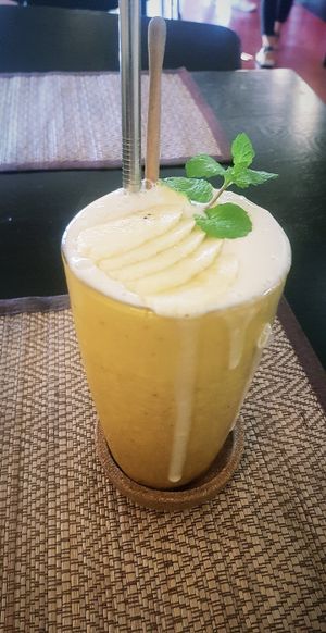 Banana shake at Goodsouls Kitchen in Chiang Mai