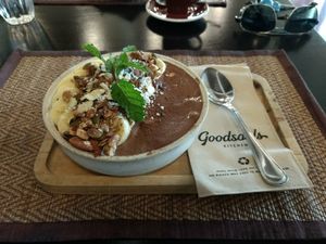 Cacao breakfast bowl at Goodsouls Kitchen in Chiang Mai