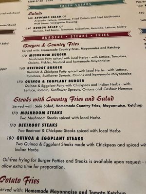 Menu  at Goodsouls Kitchen in Chiang Mai