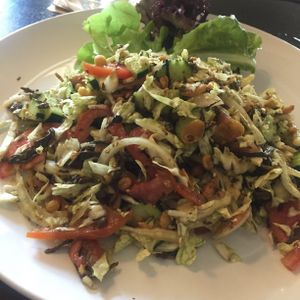 Tea leaves salad in thai style  at Goodsouls Kitchen in Chiang Mai