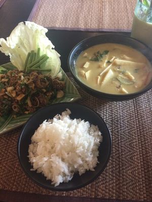 Mushrooms and Green Curry at Goodsouls Kitchen in Chiang Mai