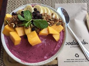 Berry smoothie bowl at Goodsouls Kitchen in Chiang Mai