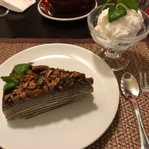 Chocolate Crepe cake at Goodsouls Kitchen in Chiang Mai