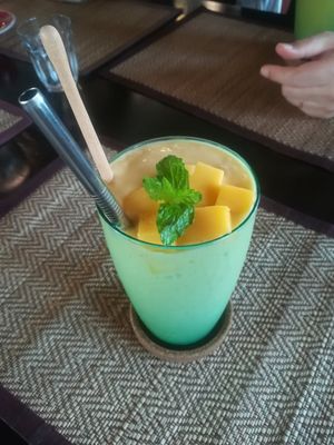 Mango lassi at Goodsouls Kitchen in Chiang Mai
