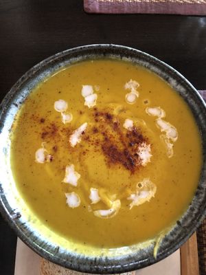Pumpkin soup  at Goodsouls Kitchen in Chiang Mai