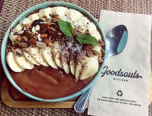 Cocoa bowl  at Goodsouls Kitchen in Chiang Mai