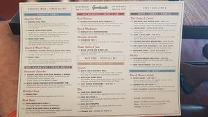 Menu at Goodsouls Kitchen in Chiang Mai