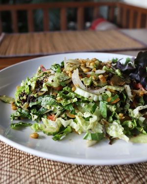 burmese salad. highly recommended :) at Goodsouls Kitchen in Chiang Mai