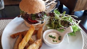Beetroot burger :) at Goodsouls Kitchen in Chiang Mai