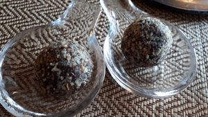 Ginger chocolate energy protein balls :) at Goodsouls Kitchen in Chiang Mai