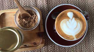 Creamy Soy Flat White  at Goodsouls Kitchen in Chiang Mai
