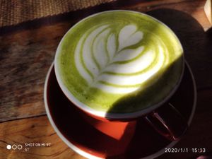 Matcha green tea at Goodsouls Kitchen in Chiang Mai