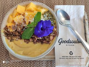 Mango Passion Fruit bowl at Goodsouls Kitchen in Chiang Mai