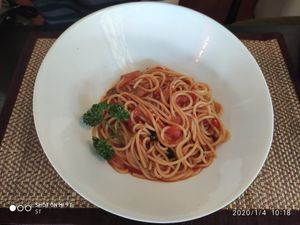 Spaghetti Napoli at Goodsouls Kitchen in Chiang Mai