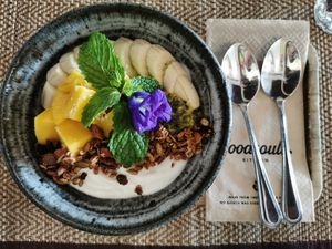 Coconuts yogurt at Goodsouls Kitchen in Chiang Mai