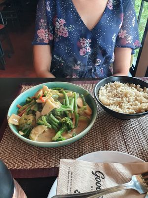 Thai green curry at Goodsouls Kitchen in Chiang Mai