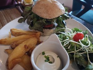 Hamburguesa de champiñones at Goodsouls Kitchen in Chiang Mai