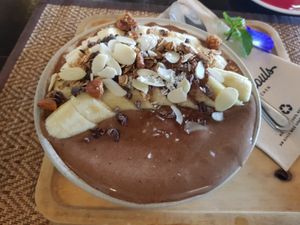 Banana Cacao Smoothie Bowl at Goodsouls Kitchen in Chiang Mai