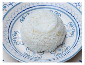 Basmati Rice at Govinda Cafe - Mecidiyekoy in Istanbul