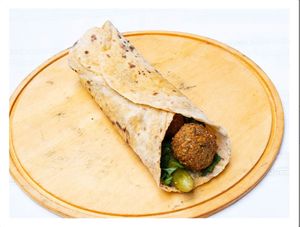 Falafel Wrap at Govinda Cafe - Mecidiyekoy in Istanbul