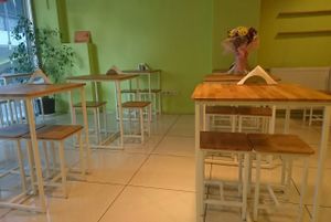 Front at Govinda Cafe - Mecidiyekoy in Istanbul