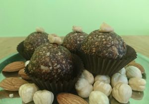 Date balls at Govinda Cafe - Mecidiyekoy in Istanbul