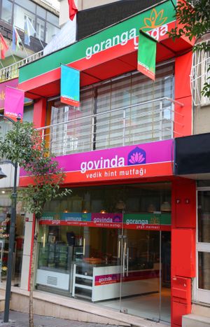 Outside Look  at Govinda Cafe - Mecidiyekoy in Istanbul