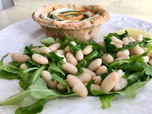 Veggie tart at Green Goddess in Guelph