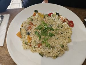 Vegan risotto of the day at Basilico in Oranmore
