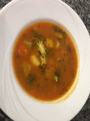 Italian Minestrone Soup ( Vegan ) at Basilico in Oranmore