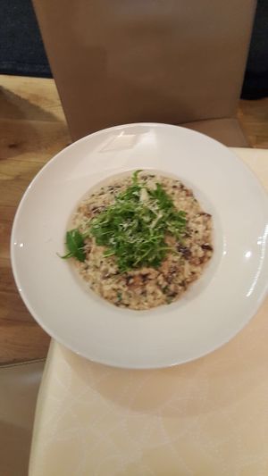 Porcini Mushroom Risotto ( Vegan Option Available) at Basilico in Oranmore