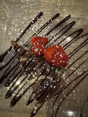 Coconut chocolate tarte   at Basilico in Oranmore