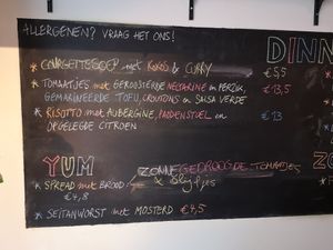 Menu at Het Strand - The Strand in Leuven