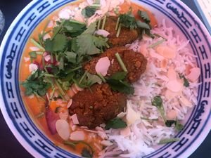 Tofu Kofta (this dish was amazing!) at Het Strand - The Strand in Leuven