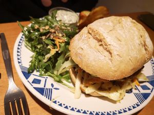 Falafel burger at Het Strand - The Strand in Leuven