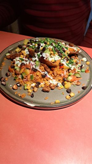 Sweet potato with fried rice at Het Strand - The Strand in Leuven