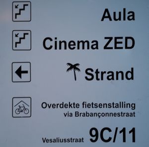 On top of ZED Cinema at Het Strand - The Strand in Leuven