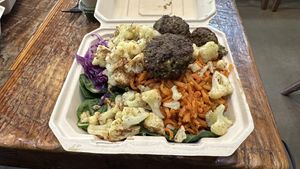 Falafel platter   at Bari in Nyack