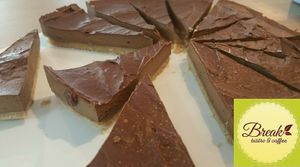 raw cocoa-avocado cake at Break Bistro & Coffee in Malacky