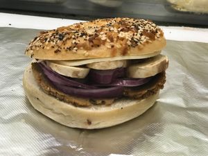  The metay mushroom  at Bagels Etc in Seattle