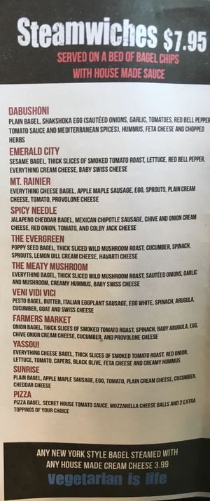  Steamwich  at Bagels Etc in Seattle