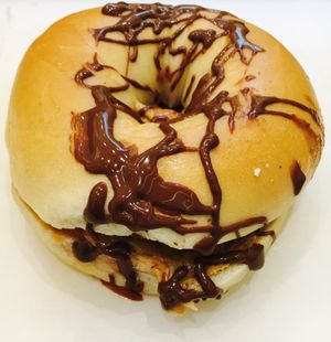 its PBJ time   at Bagels Etc in Seattle